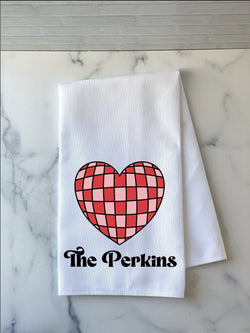 Personalized Valentines Day Gift - Galentines Day Gift - Personalized Tea Towel - Valentines Gift for Her - Gift for Her - Valentines Gift