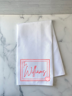 Valentines Day Gift for Wife - Valentines Day Gift - Valentines Decor - Personalized Tea Towel - Valentines Gift for Her - Gift for Her