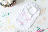 First Birthday Bib - Girls First Birthday Bib - First Birthday Party - First Birthday Outfit - First Birthday Cake Smash- Birthday Outfit
