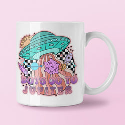 Valentines Day Gift for Friend - Singles Awareness Day - Birthday Gift for Her - Funny Gift - Coffee Mug - Boys Go to Jupiter]