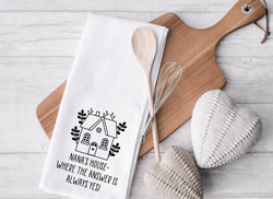 Gift for Nana - Mothers Day Gift - Personalized Tea Towel - Custom Kitchen Towel - Gift for Mom - Gift for Nana - Grandma Gift