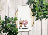 Personalized Retro Valentines Day Gift - Galentines Day Gift - Kitchen Towel - Valentines Gift for Her - Gift for Her - Valentines Gift