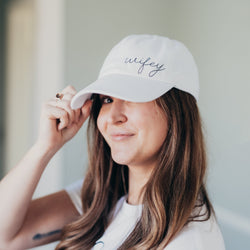 Wifey Baseball Hat - Bachelorette Party Hat - Engagement Gift - Bride Hat - Bachelorette Party
