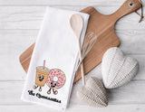 Personalized Retro Valentines Day Gift - Galentines Day Gift - Kitchen Towel - Valentines Gift for Her - Gift for Her - Valentines Gift