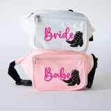 Cowboy Boot Print Bachelorette Fanny Packs - Custom Wording Available