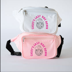 Last Hoe Down Bachelorette Party Fanny Packs - Custom Wording Available
