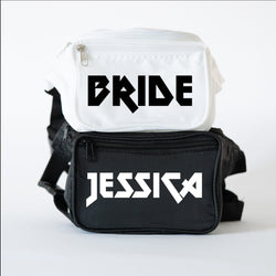 Rock and Roll Bachelorette Fanny Packs - Heavy Metal Bachelorette Party Favors