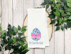 Personalized Easter Kitchen Towel - Several Options Available - Boho Spring Decor