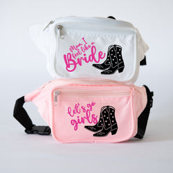 Man I Feel like a Bride - Lets Go Girls Nashville Bachelorette Fanny Packs