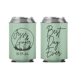 Custom Wedding Favors - Wedding Can Coolers - Many Colors Available