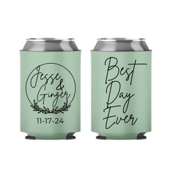 Custom Wedding Favors - Wedding Can Coolers - Many Colors Available