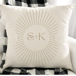 Modern Boho Pillow - Personalized Home Decor - Initial Pillow
