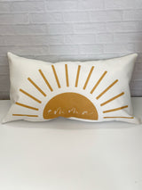 Personalized Boho Sun Pillow - Boho Sun Nursery - Baby Shower Gift - Boho Baby Nursery - Personalized Birthday Gift - Custom Nursery Pillow