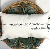 Christmas Gift - Personalized Name Pillow - Wedding Gift - Personalized Pillow - Last Name Pillow - Christmas Gift for Her