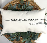 Christmas Gift - Personalized Name Pillow - Wedding Gift - Personalized Pillow - Last Name Pillow - Christmas Gift for Her