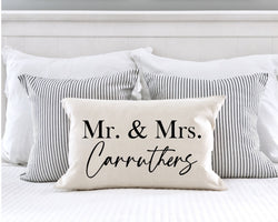 Personalized Pillow - Wedding Shower Gift