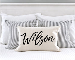 Christmas Gift - Anniversary Gift - Personalized Name Pillow - Wedding Gift - Personalized Pillow - Last Name Pillow - Engagement Gift