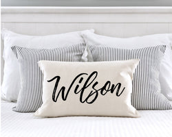 Mothers Day Gift - Anniversary Gift - Personalized Name Pillow - Wedding Gift - Personalized Pillow - Last Name Pillow - Engagement Gift