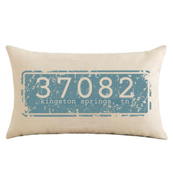Zip Code Pillow - Housewarming Gift - New Home Gift - Realtor Gift - Custom City and State Gift