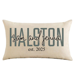 Personalized Gift for Bride - Personalized Name Pillow - Wedding Gift - Personalized Pillow - Last Name Pillow - Engagement Gift