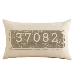 Personalized Zip Code Throw Pillow - Housewarming Gift - New Home Gift - Realtor Gift - Custom City and State Gift