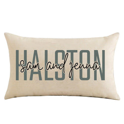 Personalized Wedding Shower Gift - Personalized Name Pillow - Wedding Gift - Personalized Pillow - Last Name Pillow - Engagement Gift