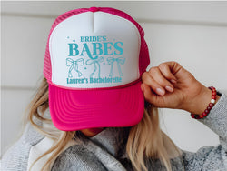Brides Babes Coquette Trucker Hats – Custom Bachelorette Party Hats - Personalized Bachelorette Hats