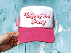 Retro Wife of the Party Trucker Hat – Custom Bachelorette Hat