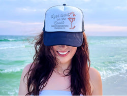 Custom Last Toast on the Coast Trucker Hat – Personalized Bachelorette Beach Hat