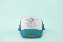 Brides Last Ride Bachelorette Trucker Hats - Bachelorette Trucker Hats - Bachelorette Favors - Club Bach - Custom Bachelorette Trucker Hats
