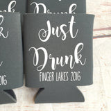 Drunk in Love - Singe Sided - Personalized Custom Bachelorette Party Can Coolers
