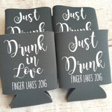 Drunk in Love - Singe Sided - Personalized Custom Bachelorette Party Can Coolers