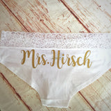 Personalized Bride Panties - Custom Bride Panties - Bride Gift - Bachelorette Party Gift - Bachelorette Party - Bridal Lingerie