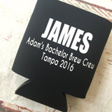 Custom Name - Personalized Custom Bachelor Party Can Coolers