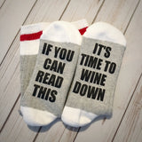 Valentines Gift - Wine Socks - If You Can Read This Bring Me Wine Socks - Gift for Women - Valentines - Bring Me Wine Socks - Gift for Mom