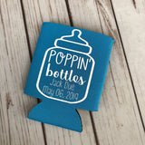 Poppin Bottles - Personalized Baby Shower Can Coolers
