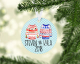 Our First Christmas Ornament - First Married Christmas Ornament - Newlywed Christmas Ornament -  Personalized Family Ornament - Ornament
