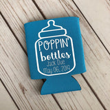 Poppin Bottles - Personalized Baby Shower Can Coolers