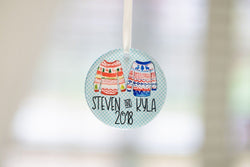 Our First Christmas Ornament - First Married Christmas Ornament - Newlywed Christmas Ornament -  Personalized Family Ornament - Ornament