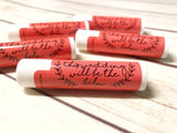 This Wedding Will Be the Balm Coral Chapstick / Lip Gloss - Fun Wedding Favors