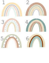 Personalized Boho Rainbow Name Pillow - Custom Name Rainbow Pillow