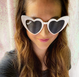 Bride / Babe / Crew - Heart Bachelorette Party Sunglasses - Choose Your Colors