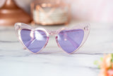 Bride / Babe / Crew - Heart Bachelorette Party Sunglasses - Choose Your Colors