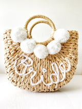 Bride Purse - Pom Pom Bride Bag - Gift for Bride