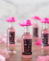 Set of Mini Disco Cowgirl Hats - Pink Cowboy Hat Party Favors for Drink Tops